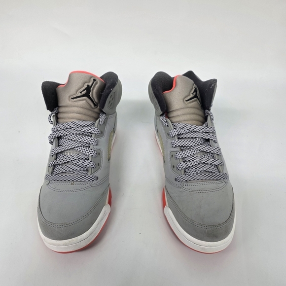 Air Jordan 5 Retro 'Hot Lava' GS Youth 5.5Y Women's 7 Wolf Grey 440892-018 Shoes - Picture 2 of 9